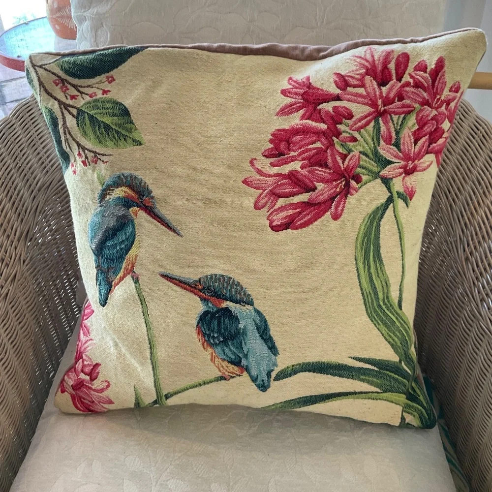 Beautiful Tapestry Throw Pillow Made in England